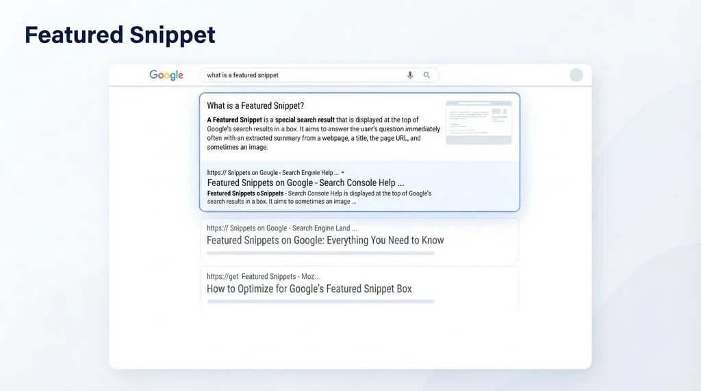 Featured Snippet