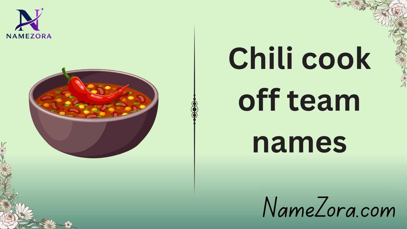 Chili cook off team names