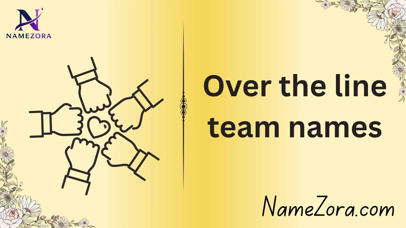 Over the line team names