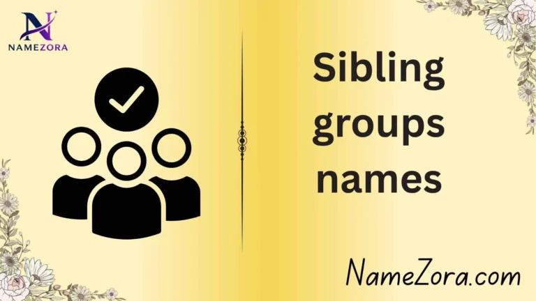 Sibling groups names