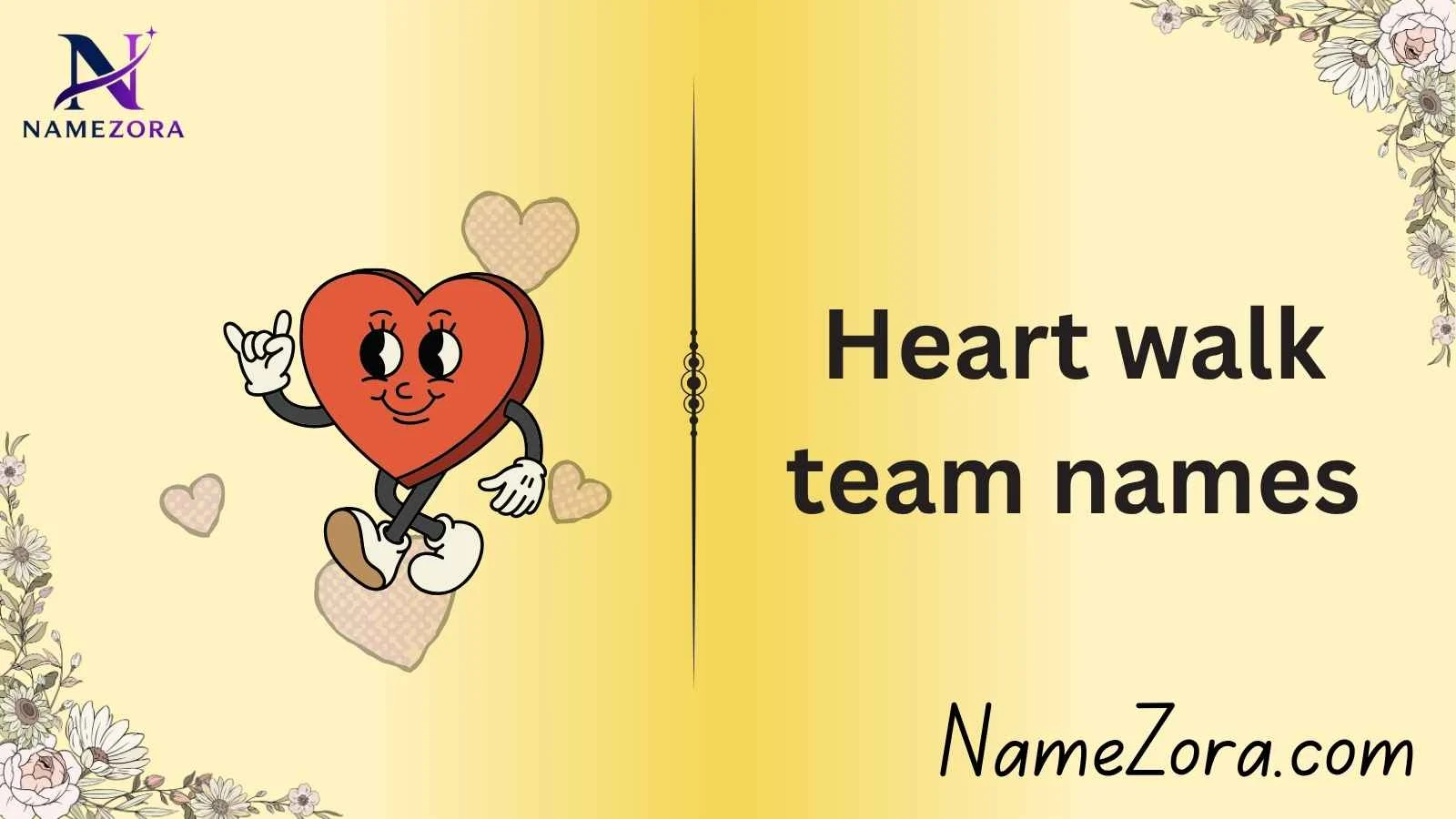 Heart walk team names