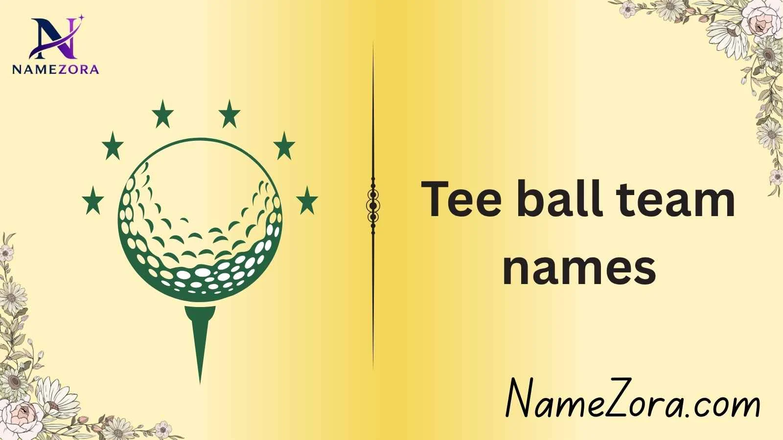 Tee ball team names