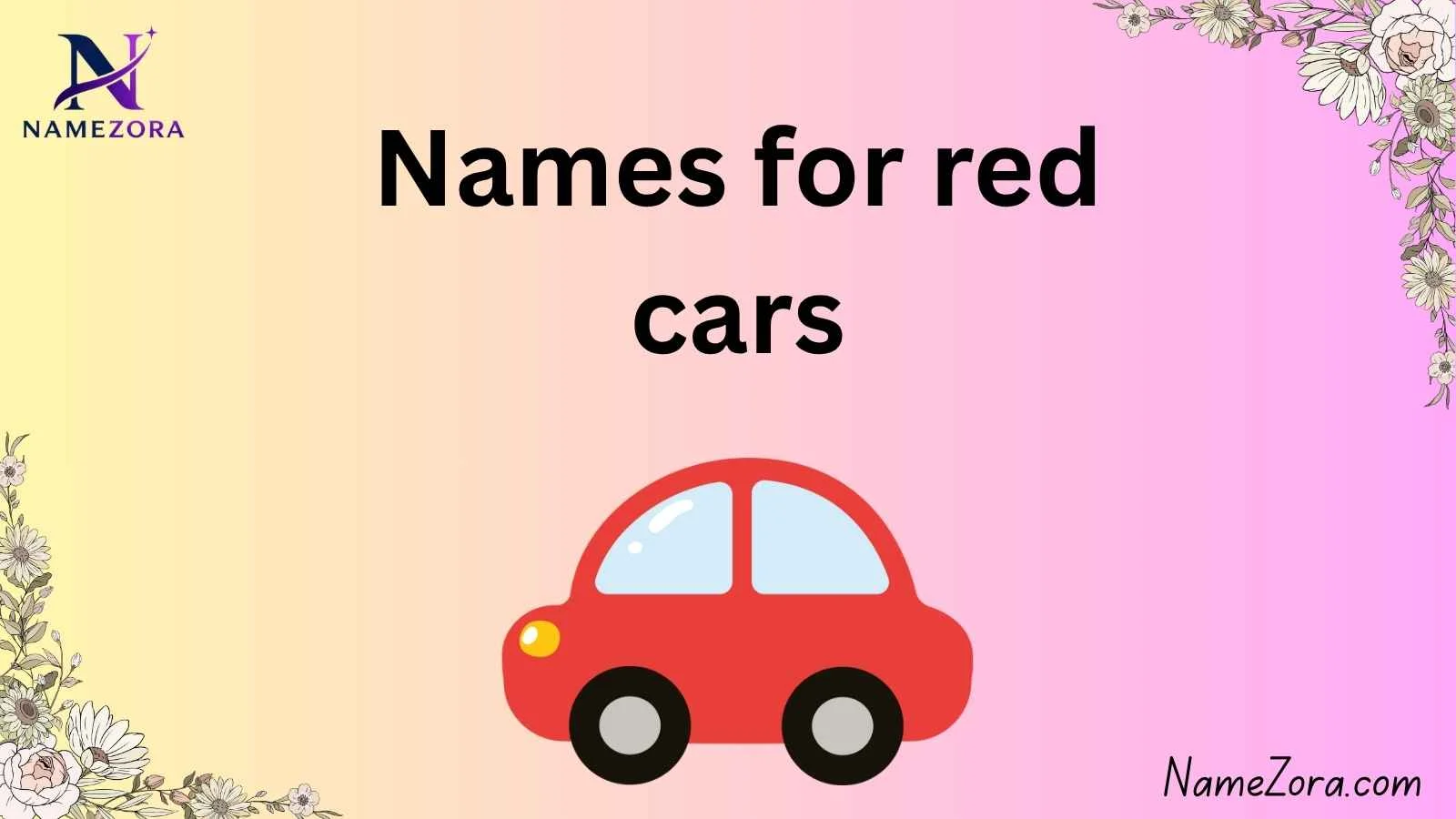 Names for red cars