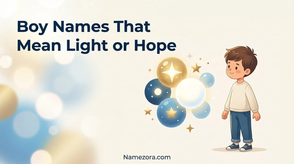 Boy Names That Mean Light or Hope