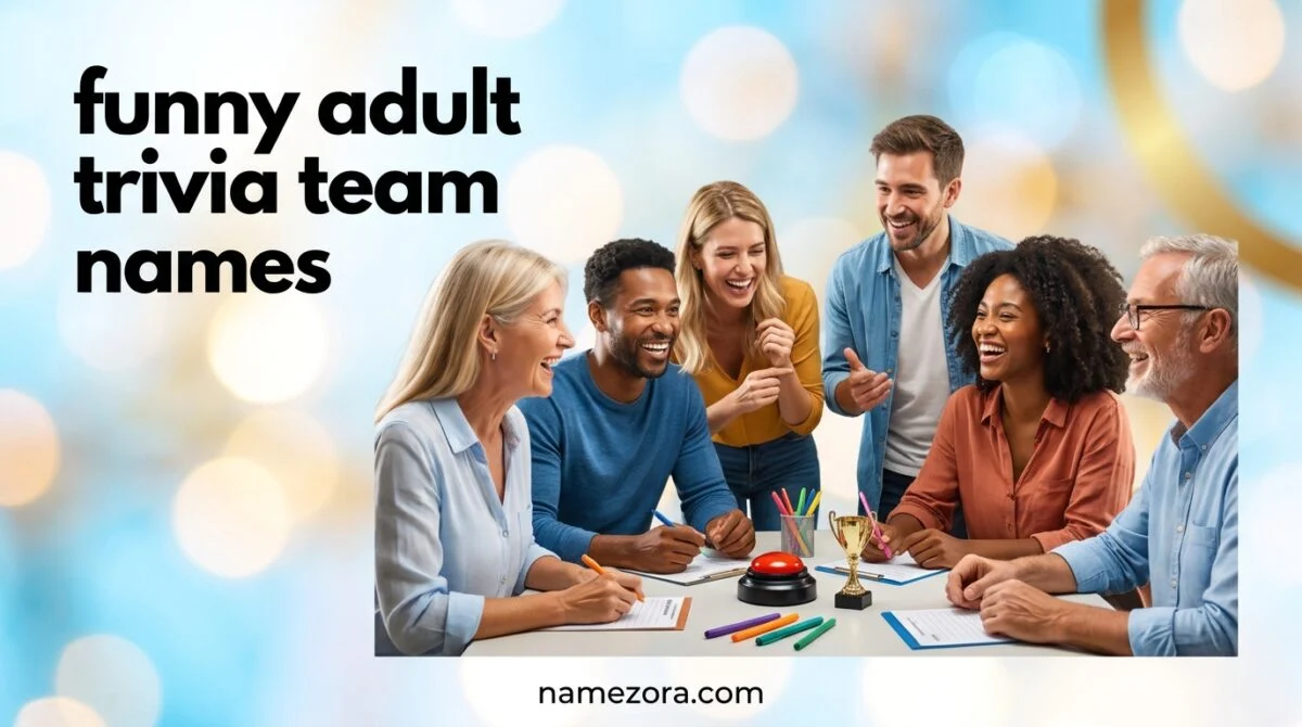funny adult trivia team names