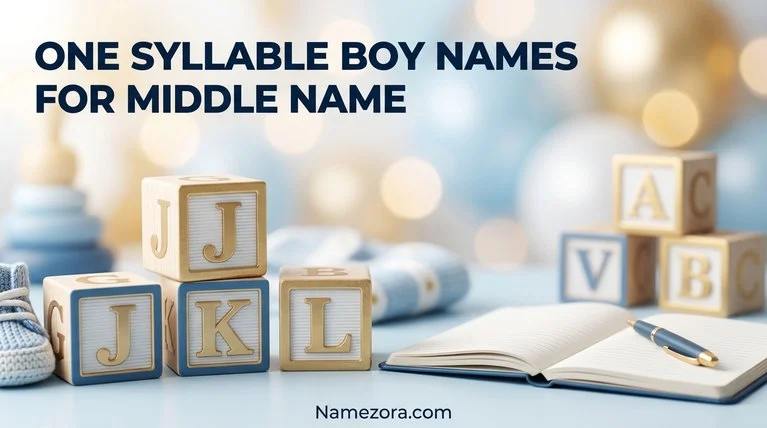 One syllable boy names for middle name