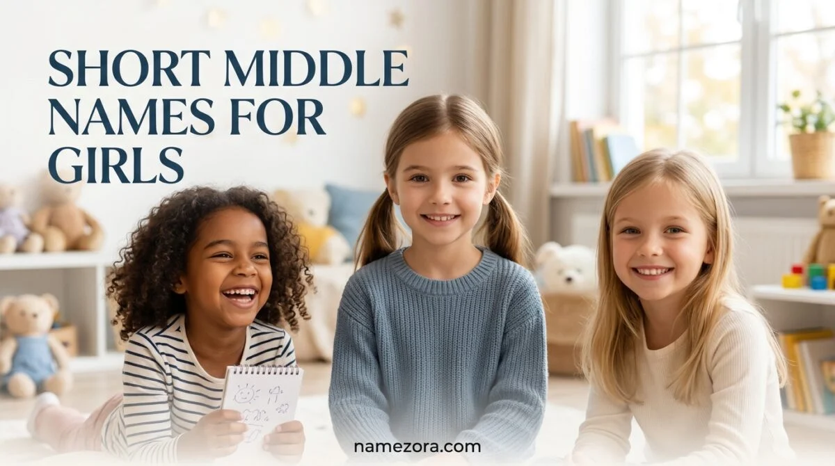 short middle names for girls